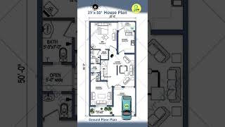 25× 50 house plan with car parking 25 by 50 house design houseplan homedesign housemap [upl. by Aneda]