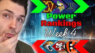 NFL POWER Rankings Week 4 Ranking ALL 32 Teams After THREE GAMES [upl. by Llehctim]