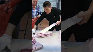 Father wanted a special part knife butcher meat meatcutter asmr [upl. by Hseham]