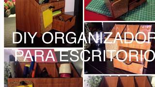 DIY ORGANIZADOR PARA ESCRITORIO MAQUILLAJE 💄 [upl. by Lawlor79]