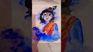 Kanha ji ki drawing artshorts [upl. by Aronle417]