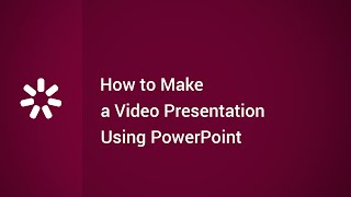 How to Make a Video Presentation Using PowerPoint [upl. by Acnayb207]