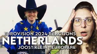 🇳🇱 Joost Klein  Europapa REACTION  Eurovision 2024 Netherlands  Songfestival 2024 [upl. by Arlana286]