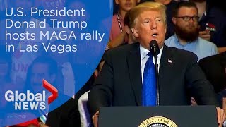 President Trump hosts MAGA rally in Las Vegas [upl. by Careaga]