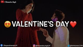 💞Valentine Day Status💖  Happy Valentines Day Shayari Status Valentines Day Shayari Status 2022❣️ [upl. by Norine]