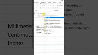 Convert Millimeter into Centimeter in Microsoft Excel centimeter excel shorts [upl. by Aserret]