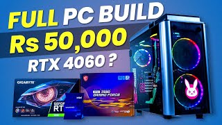 Rs 50000 PC Build With 8GB Graphic Card🔥Complete PC Building Guide in 2024 [upl. by Va684]