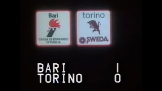 BariTorino 10 Bivi del 9 Marzo 1986 stadio “Della Vittoria” calcio serie A anni 80 Strippoli [upl. by Hurlee]