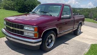 NO RESERVE 1993 Chevrolet Silverado short bed 2 wheel drive truck on eBay walk around video [upl. by Coy]