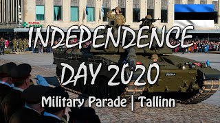 Estonian Independence Day 2020  Military Parade  Freedom Square  Tallinn [upl. by Alburg]