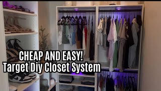 DIY CLOSET SYSTEM WITH BOOKSHELVES [upl. by Ahsenroc]