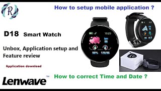 ID 116 Plus Smart Watch  ID 116 Plus Smart Watch Time Setting  Smart Watch Connect to Mobile  Fix [upl. by Homere]