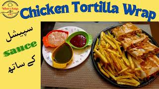 Chicken Tortilla Wrap Recipe  Delicious Fajita Wrap  Fajita Sandwiches [upl. by Sillig]