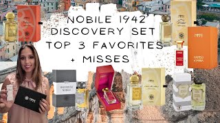 NOBILE 1942 TOP 3 FAVORITES🎉🇮🇹  MISSES🙅‍♀️Unisex FragrancesNiche Perfumery [upl. by Adihsar]