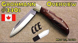 OVERVIEW Grohmann 340S Back Lock version  Canadian Belt Knife [upl. by Cuttler]