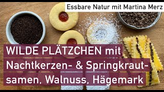 Kreativ amp schnell Plätzchen mit WildkräuterSamen WildfruchtMarmelade amp Nüssen [upl. by Tucky]