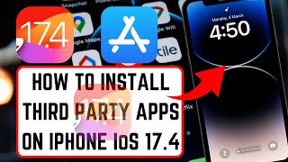 How to install third party app in iphone ios 174 2024 How to install third party apps on ios 174 [upl. by Marlowe127]