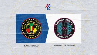 PFL Season 20242025  Kaya Iloilo vs Maharlika Taguig [upl. by Iyre]