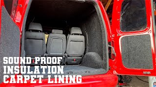 VW CADDY 2K  insulation  carpet lining  build series ep15 [upl. by Dagmar]