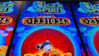 TIGER SPIRIT LUCKY POT KICKAPOO LUCKY EAGLE CASINO [upl. by Zilvia941]