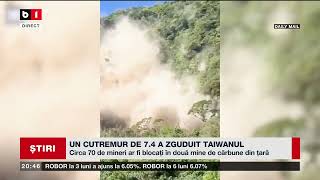 UN CUTREMUR DE 74 A ZGUDUIT TAIWANUL Știri B1TV 3 aprilie 2024 [upl. by Berrie]