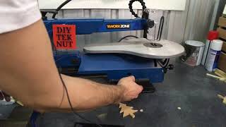 Testing Aldi Workzone Scroll Saw £5999 Same As Scheppach [upl. by Hcurab]