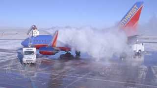 Southwest Airlines How we deIce a plane [upl. by Ahsened903]