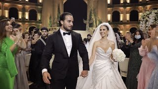 Bride and Groom Walking Into Their Colosseum Inspired Wedding [upl. by Aikemit345]