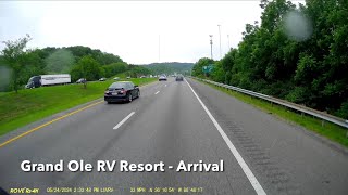 Grand Ole RV Resort Goodlettsville TN  Arrival [upl. by Kcirtap]