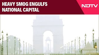 Delhi Pollution  Heavy Smog Engulfs National Capital CPCB Reports Alarming AQI Of 317 [upl. by Ylecara]