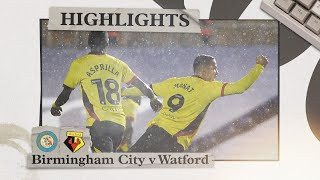 Birmingham City 11 Watford  Highlights [upl. by Nimsaj]