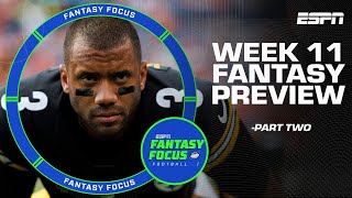 Week 11 Fantasy Preview WR Trust Tree  QB Questions  Fantasy Focus 🏈 [upl. by Amhser589]