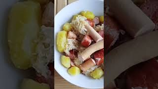 Choucroute food recipe cooking kitchen cuisinefrancaise yummy [upl. by Lapo]