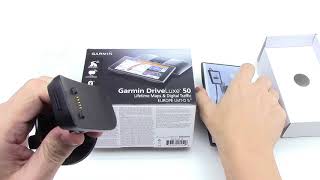 Garmin DriveLuxe 50LMTD Unboxing HD 0100153110 [upl. by Burta388]