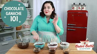 Chocolate Ganache 101  Truffle Recipe Whipped Ganache Frosting Chocolate Glaze [upl. by Niawtna318]