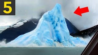 5 Icebergs Flipping Over  incredible [upl. by Assyl103]