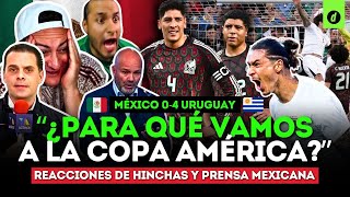 CRISIS en la SELECCIÓN MEXICANA REACCIONES tras la quotHUMILLANTEquot GOLEADA MÉXICO 04 URUGUAY  Depor [upl. by Siuqcram]