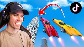 I Tried Impossible TikTok Stunts In GTA 5 [upl. by Paluas]