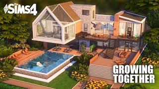 Sims 4 OVERHANG MANSION GROWING TOGETHER No CC  Kate Emerald [upl. by Isherwood]