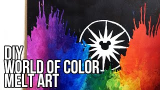 DIY Disneys World of Color melt art [upl. by Shena]