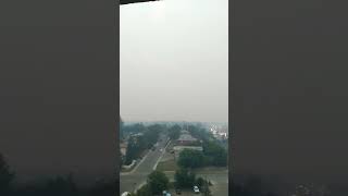 Calgary skyline disappears due to smoke from Jasper wildifires July 2024 [upl. by Stutman]