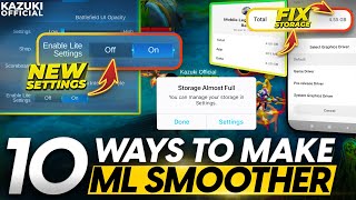 10 WAYS TO MAKE YOUR GAME FASTER AND LAG FREE  UPDATED MLBB LAG REDUCE TRICKS [upl. by Aihseit]