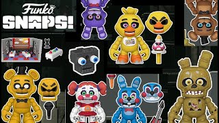 FNAF FUNKO SNAPS PLAYSETS OFFICIALLY REVEALED  Five Nights at Freddys Toys Merch Review [upl. by Aserehtairam188]