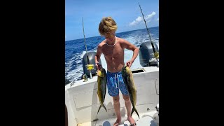 Cozumel Mahi Mahi Deep Sea Fishing Stingray Snorkel Seafood Picnic amp Rum Punches  El Cielo [upl. by Pillihpnhoj]