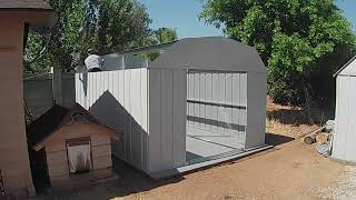 Constructing Arrow 10x14 ft shed  with added music fast time recording [upl. by Alios]