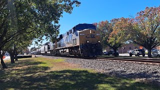 ES44AC  748 Leading An Unusual Extended Freight Train M42220 From Waycross GA  Selkirk NY [upl. by Nilhtac989]