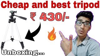 Cheap and best budget tripod under 500  tripod 3110 unboxing and review  in hindi [upl. by Konstanze624]