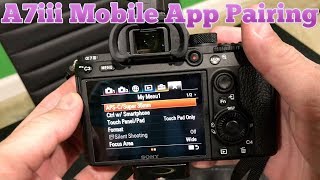 How to Pair Sony a7iii with Playmemories App [upl. by Cullin]