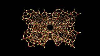 Silicalite SiO2 MFI structure with script [upl. by Leachim360]