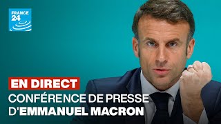 🔴 REPLAY  Conférence de presse dEmmanuel Macron en INTÉGRALITÉ [upl. by Leese]